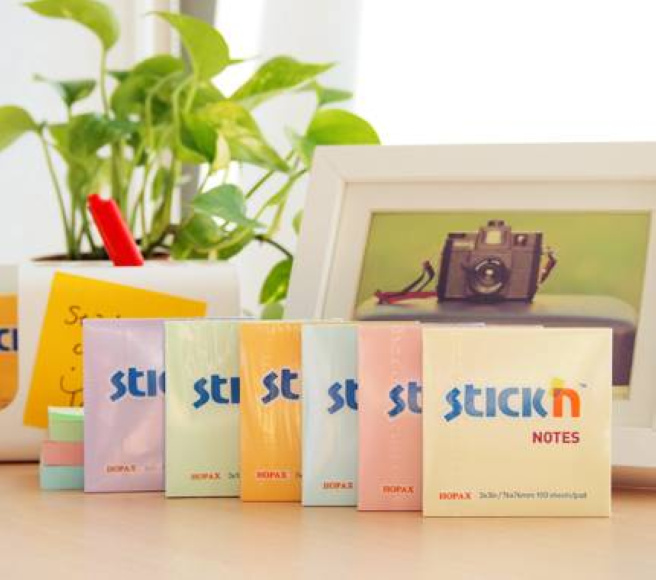Блок для заметок STICKn, 76x76, желтый, 100 листов