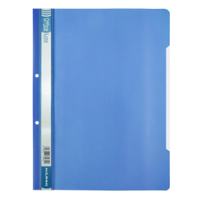 Скоросшиватель пластиковый OfficeLine, 120/140 мкм, 2 отверстия, синяя
