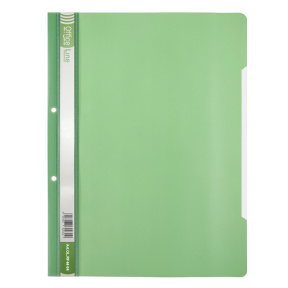Скоросшиватель пластиковый 120/140 мкм OfficeLine 2 отверстия зеленый