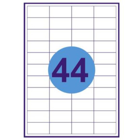 Etichete autoadezive A4, 44 buc., 48*25.4mm (100 foi)