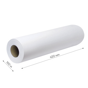 Hârtie rulon 420mm x 100m, 60 gr/m2, hârtie offset