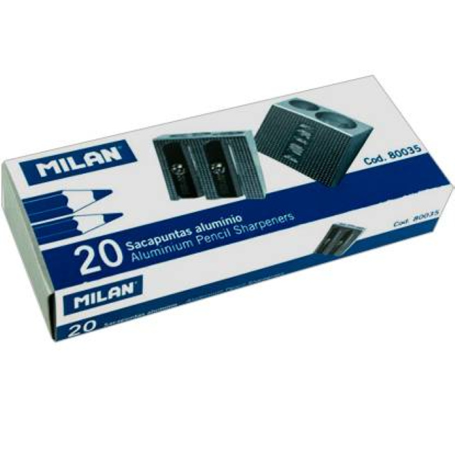Ascuțitoare MILAN, dublă, din aluminiu