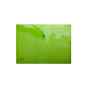 Mapă-plic A4 plastic lucios, Buromax verde deschis