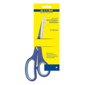 Foarfeca BUROMAX 215 mm, insertii din cauciuc