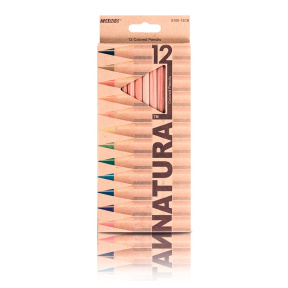 Set creioane colorate MARCO Natural-Cedarlite, 12 culori