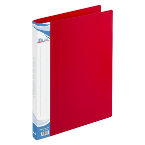 Папка пластиковая OfficeLine, с пружинным скоросшивателем, красная