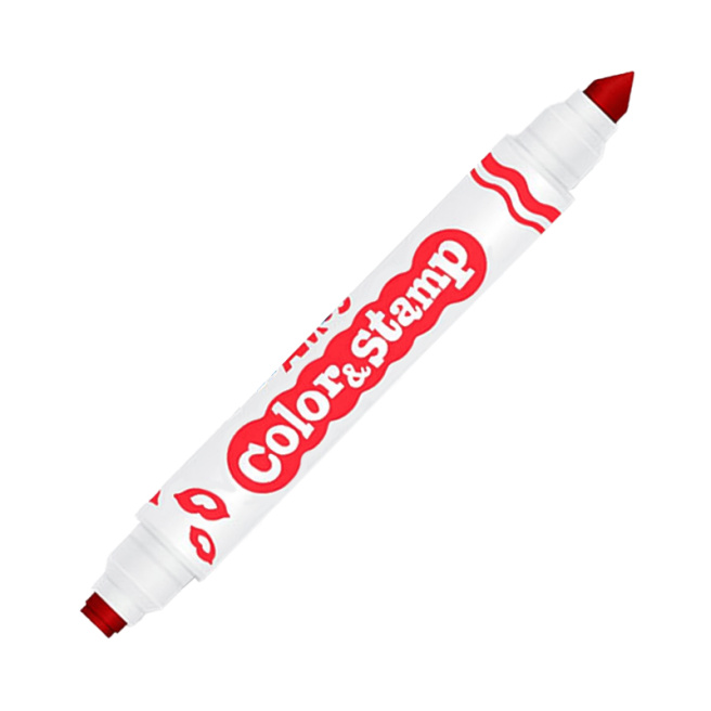 Набор фломастеров AMOS Color & Stamp, 8 цветов, двусторонние