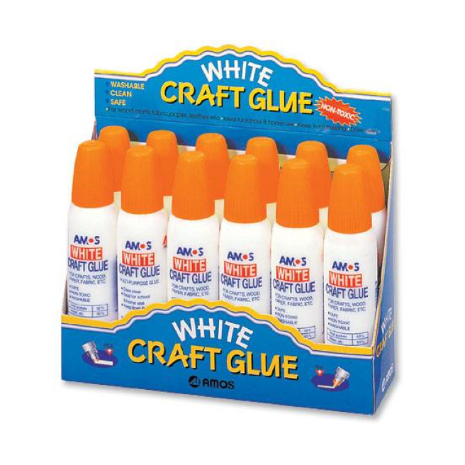 Adeziv PVP AMOS CRAFT GLUE, pe două părți