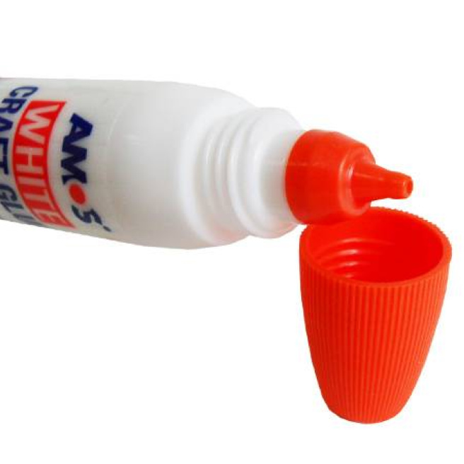 Adeziv PVP AMOS CRAFT GLUE, pe două părți
