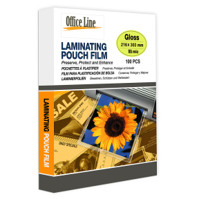 Пленка для ламинирования OfficeLine A4, 80 мкм, 100 листов