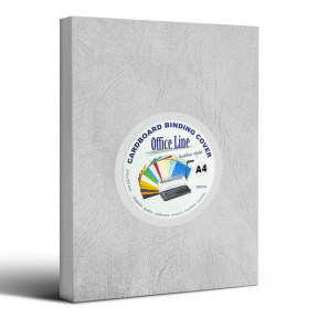 Coperta din carton pentru indosariere OfficeLine A4, "piele", alba, 100 foi