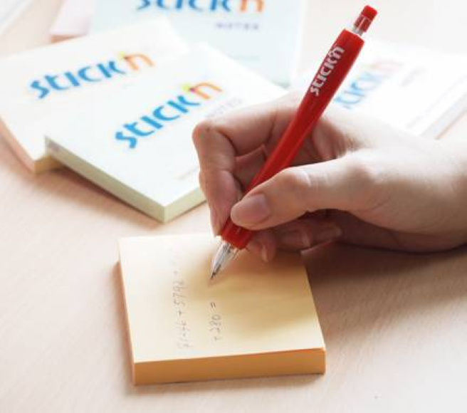 Блок для заметок 76x127/100л STICK`N, желтый