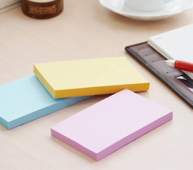 Bloc de hârtie pentru notițe STICKn, 76x127, 100 file, violet