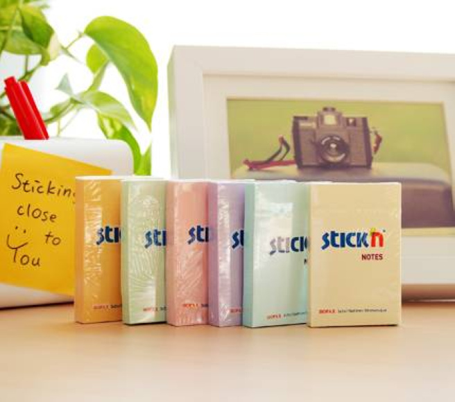 Блок для заметок 76x51/100л STICK`N, желтый