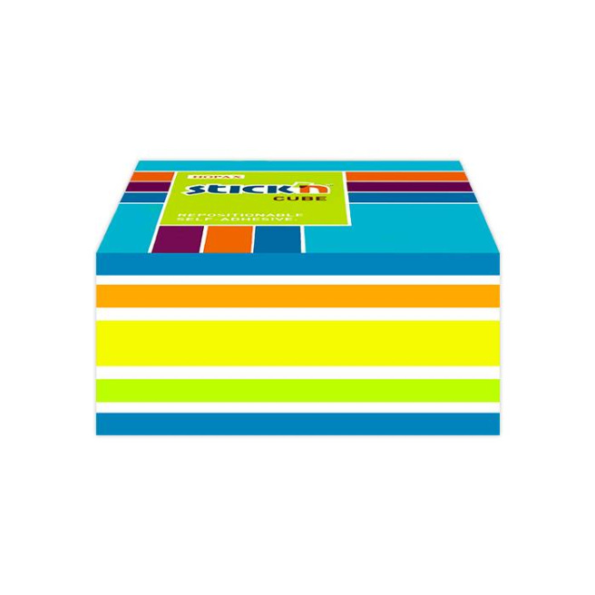 Hârtie pentru notițe STICKN, 76x76mm, 400 foi, pastel + neon, asorti