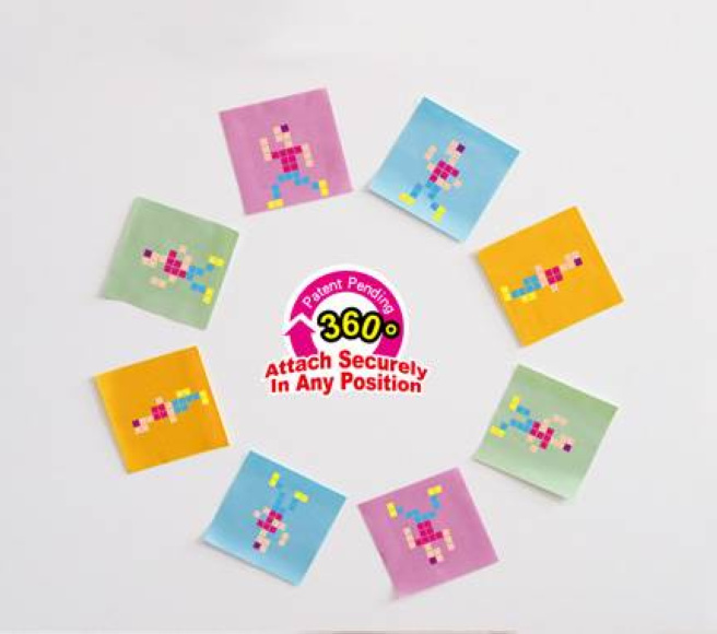 Hârtie pentru notițe 76x76mm/100 foi, STICKN, cu adeziv, verde