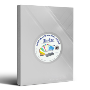 Coperta din plastic p/u copertare OfficeLine, 100 foi, 200mkm, fumurie