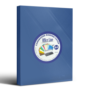Пластиковая обложка для переплета OfficeLine, 100л, 200мк, синяя