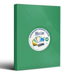 Coperta din plastic p/u copertare OfficeLine, 100 foi, 200mkm, verde