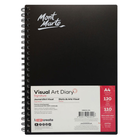 Caiet de schițe VisualArt Diary, A4, 60 foi