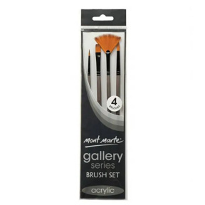 Набор кисточек для акрила Gallery Acrylic 4 шт.
