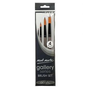 Set de pensule pentru acril Gallery Acrylic 4 buc.