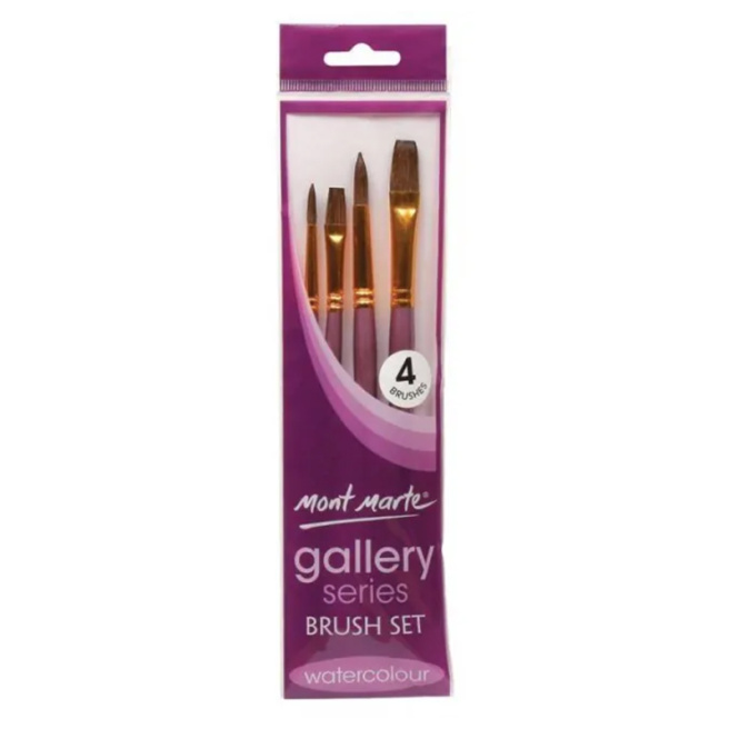 Set de periuțe Gallery Watercolour (4 bucăți)