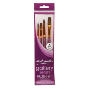 Набор кисточек для акварели Gallery Watercolour 4 шт.