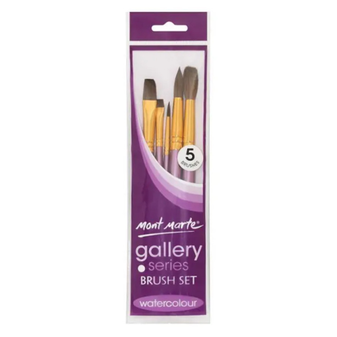 Set de periuțe Gallery Watercolour (5 bucăți)