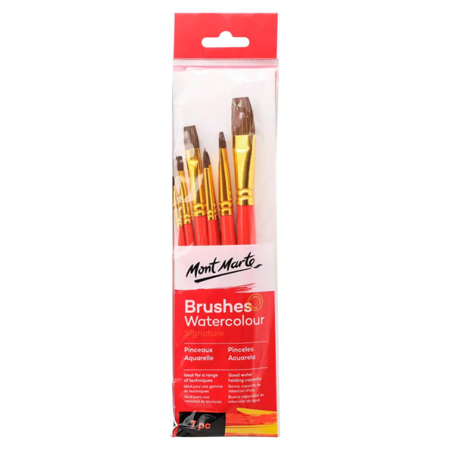 Set de periuțe Gallery Watercolour (7 bucăți)