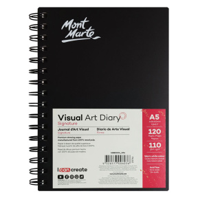 Caiet de schițe VisualArt Diary, A5, 60 foi