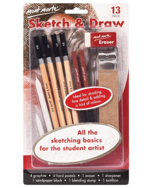 Set de instrumente pentru pictor Sketch & Draw 13 elemente