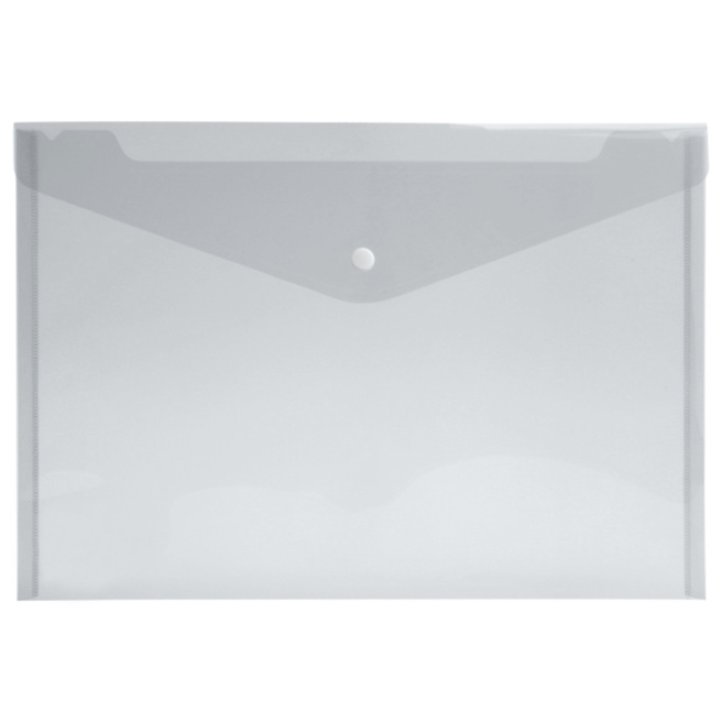 Mapa plic A4, plastic, semi-transparenta, OfficeLine, alba - crafti.md