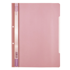 Mapă din plastic cu şină OfficeLine, 120/140 mkm, 2 găuri, roz