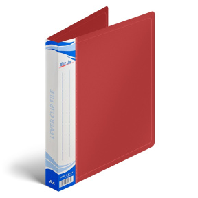 Папка пластиковая OfficeLine с боковым прижимом, красная