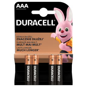 Батарейки Duracell AAA, 4 шт