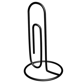 Suport(clama) pentru hârtie Buromax, 150x80mm, din metal, negru