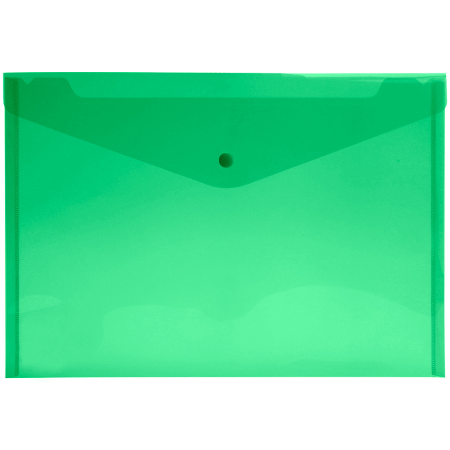 Mapa-plic A4, plastic, semitransparenta, OfficeLine, verde