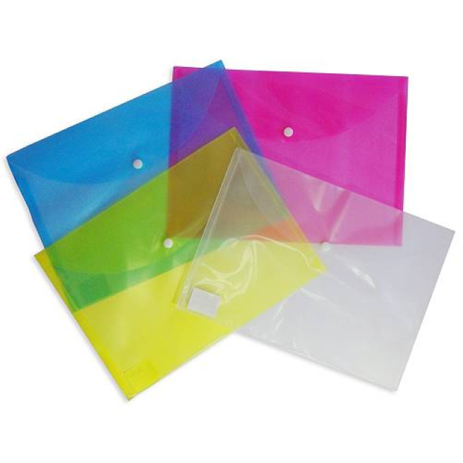 Mapa-plic A4, plastic, semitransparenta, OfficeLine, verde