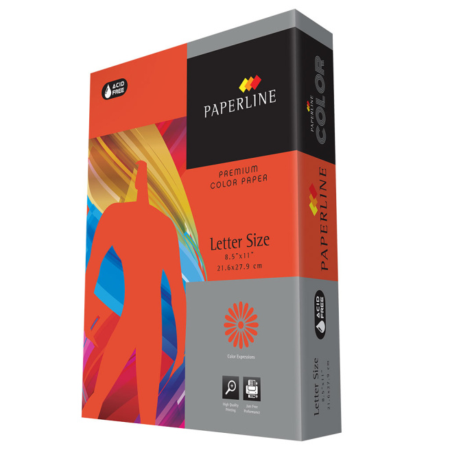 Hârtie colorată A4 Paperline RED, 80 gr., intensiv, rosie