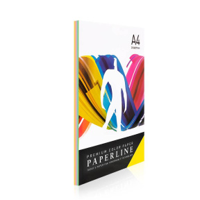 Hârtie colorată A4 Paperline RAINBOW, 80 gr., culori pastel, 5 cul. x 20 file