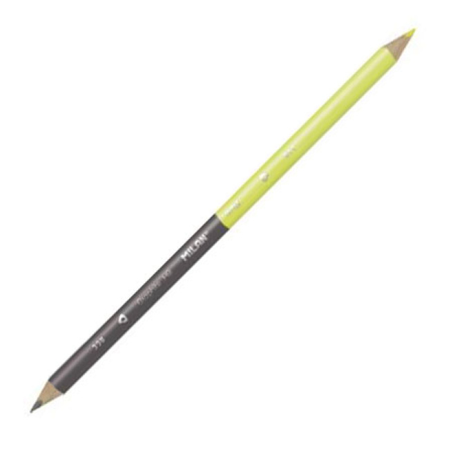 Creion MILAN Fluo-Graphite, 2 culori, gri/galben (per bucată)