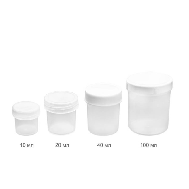 Borcan de plastic 100ml