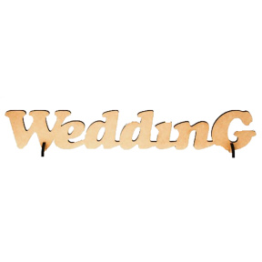 Set de piese de prelucrat WEDDING 2buc. MDF