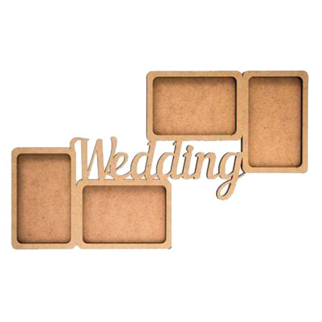 Набор заготовок рамка "Wedding", 2 шт, МДФ