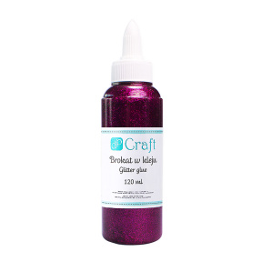 Lipici cu sclipici, 120 ml, violet