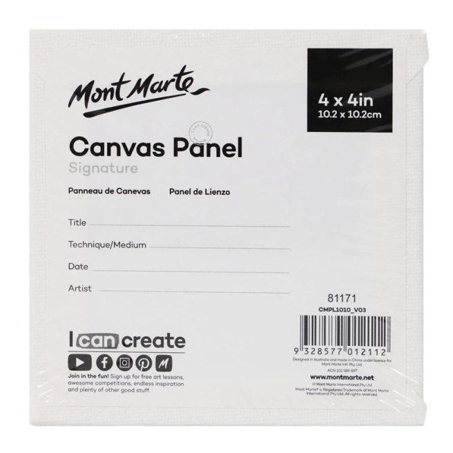 Set panou pentru pânză Pkt 5 bucăți 10.2 x 10.2 cm