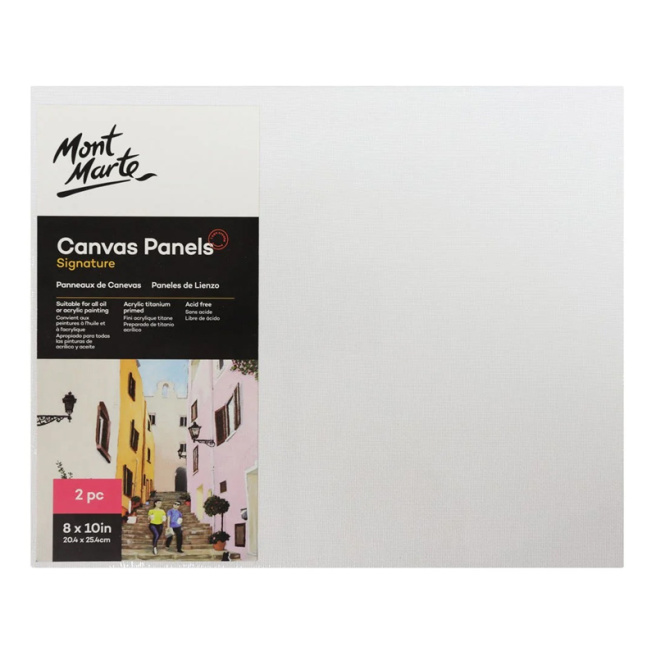 Set pânză pe carton Pkt 2 20.3x25.4 cm, 1 set = 2 bucăți