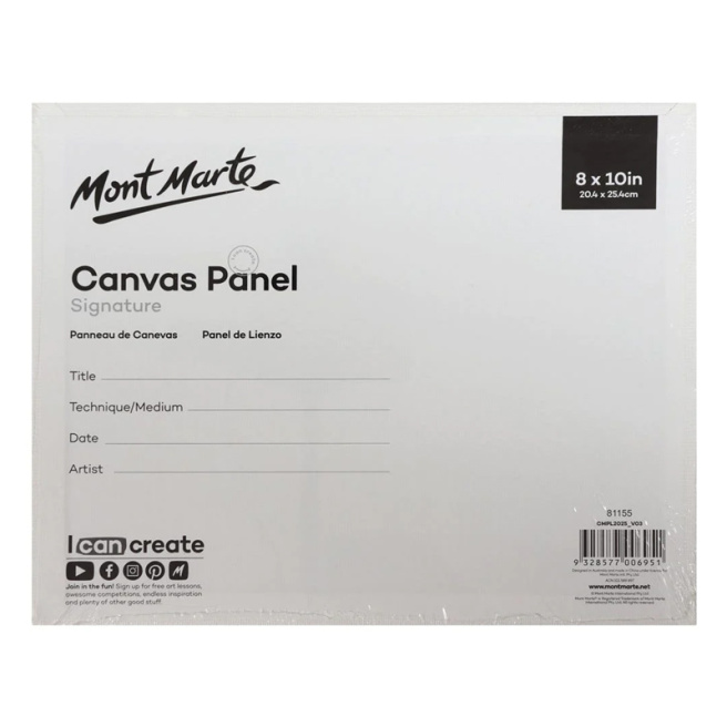 Set pânză pe carton Pkt 2 20.3x25.4 cm, 1 set = 2 bucăți