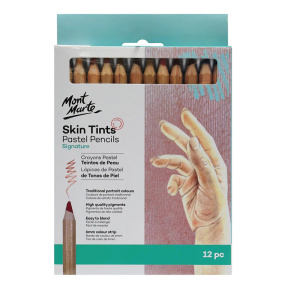Set de creioane pentru pastel Mont Marte, 12 bucăți Skin Tints